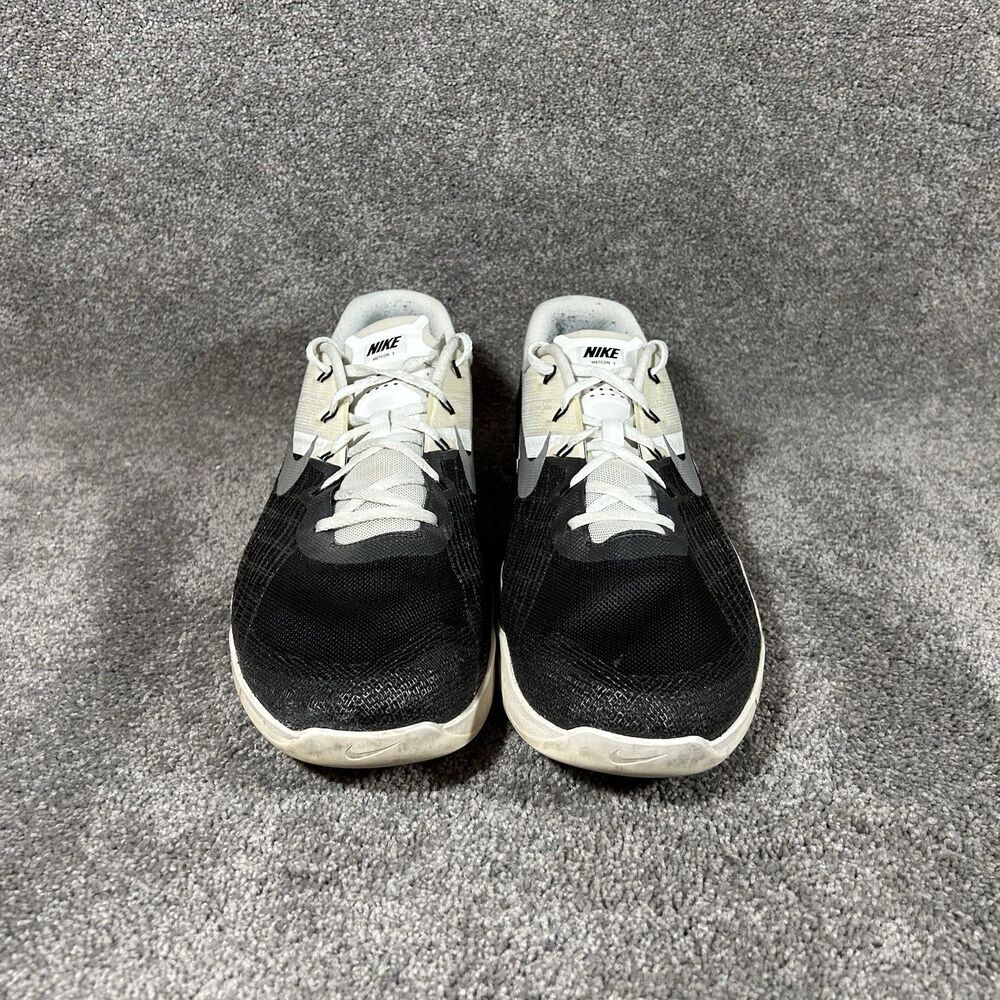 NIKE Metcon 3 852928-005 Men's Size 15 Black White Cross Training Shoes Used - Picture 4 of 14